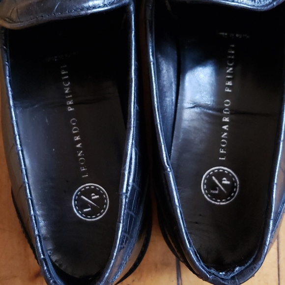 Leonardo Principi Loafers in Black Crocodile - Picture 9 of 9